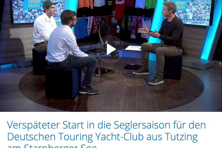 Teammanagement des DTYC Bundesligateams bei München.tv  zu Gast