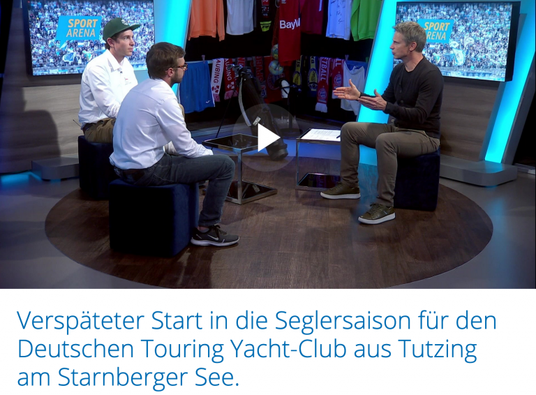 Teammanagement des DTYC Bundesligateams bei München.tv  zu Gast