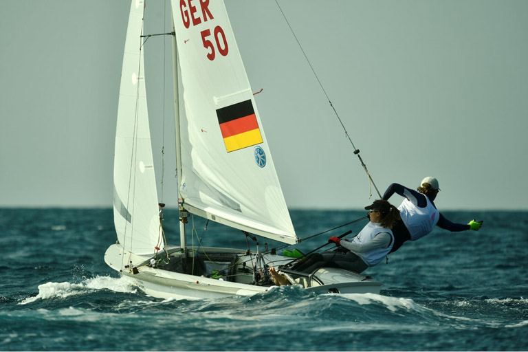 470er - Theresa Löffler / Christo Hoerr Platz 3  in der WM Silver Fleet